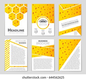 Abstract vector layout background set. For art template design, list, front page, mockup brochure theme style, banner, idea, cover, booklet, print, flyer, book, blank, card, ad, sign, sheet,, a4