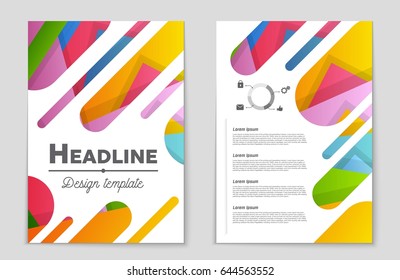 Abstract vector layout background set. For art template design, list, front page, mockup brochure theme style, banner, idea, cover, booklet, print, flyer, book, blank, card, ad, sign, sheet,, a4