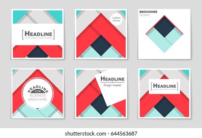Abstract vector layout background set. For art template design, list, front page, mockup brochure theme style, banner, idea, cover, booklet, print, flyer, book, blank, card, ad, sign, sheet,, a4