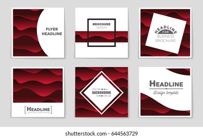 Abstract vector layout background set. For art template design, list, page, mockup brochure theme style, banner, idea, cover, booklet, print, flyer, book, blank, card, ad, sign, sheet,, a4.