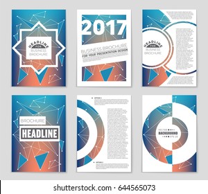 Abstract vector layout background set. For art template design, list, front page, mockup brochure theme style, banner, idea, cover, booklet, print, flyer, book, blank, card, ad, sign, sheet,, a4