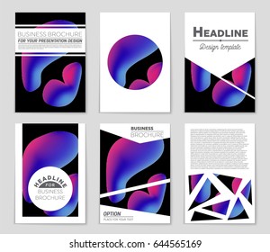 Abstract vector layout background set. For art template design, list, front page, mockup brochure theme style, banner, idea, cover, booklet, print, flyer, book, blank, card, ad, sign, sheet,, a4