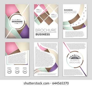 Abstract vector layout background set. For art template design, list, front page, mockup brochure theme style, banner, idea, cover, booklet, print, flyer, book, blank, card, ad, sign, sheet,, a4