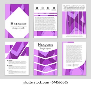 Abstract vector layout background set. For art template design, list, front page, mockup brochure theme style, banner, idea, cover, booklet, print, flyer, book, blank, card, ad, sign, sheet,, a4