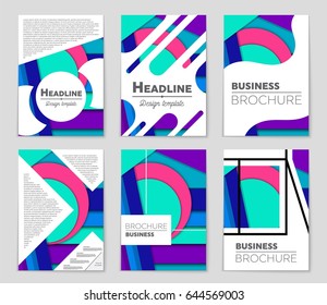 Abstract vector layout background set. For art template design, list, front page, mockup brochure theme style, banner, idea, cover, booklet, print, flyer, book, blank, card, ad, sign, sheet,, a4