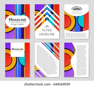 Abstract vector layout background set. For art template design, list, front page, mockup brochure theme style, banner, idea, cover, booklet, print, flyer, book, blank, card, ad, sign, sheet,, a4