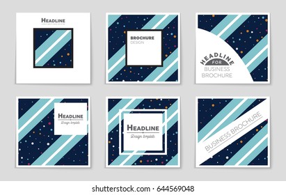 Abstract vector layout background set. For art template design, list, page, mockup brochure theme style, banner, idea, cover, booklet, print, flyer, book, blank, card, ad, sign, sheet.