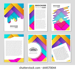 Abstract vector layout background set. For art template design, list, front page, mockup brochure theme style, banner, idea, cover, booklet, print, flyer, book, blank, card, ad, sign, sheet,, a4