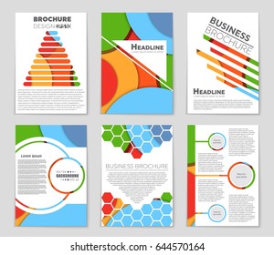 Abstract vector layout background set. For art template design, list, front page, mockup brochure theme style, banner, idea, cover, booklet, print, flyer, book, blank, card, ad, sign, sheet,, a4