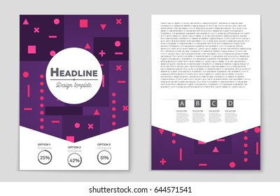 Abstract vector layout background set. For art template design, list, front page, mockup brochure theme style, banner, idea, cover, booklet, print, flyer, book, blank, card, ad, sign, sheet,, a4