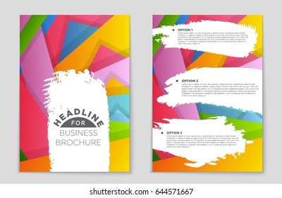 Abstract vector layout background set. For art template design, list, front page, mockup brochure theme style, banner, idea, cover, booklet, print, flyer, book, blank, card, ad, sign, sheet,, a4