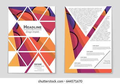 Abstract vector layout background set. For art template design, list, front page, mockup brochure theme style, banner, idea, cover, booklet, print, flyer, book, blank, card, ad, sign, sheet,, a4