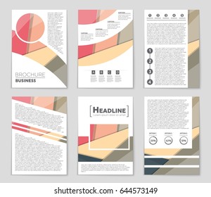 Abstract vector layout background set. For art template design, list, front page, mockup brochure theme style, banner, idea, cover, booklet, print, flyer, book, blank, card, ad, sign, sheet,, a4