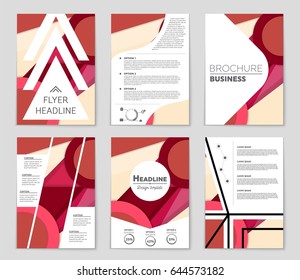 Abstract vector layout background set. For art template design, list, front page, mockup brochure theme style, banner, idea, cover, booklet, print, flyer, book, blank, card, ad, sign, sheet,, a4
