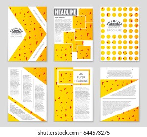 Abstract vector layout background set. For art template design, list, front page, mockup brochure theme style, banner, idea, cover, booklet, print, flyer, book, blank, card, ad, sign, sheet,, a4