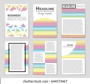 Abstract vector layout background set. For art template design, list, front page, mockup brochure theme style, banner, idea, cover, booklet, print, flyer, book, blank, card, ad, sign, sheet,, a4