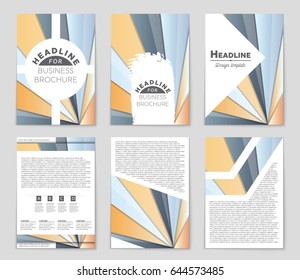Abstract vector layout background set. For art template design, list, front page, mockup brochure theme style, banner, idea, cover, booklet, print, flyer, book, blank, card, ad, sign, sheet,, a4