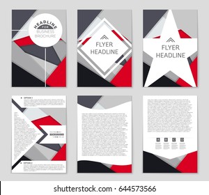 Abstract vector layout background set. For art template design, list, front page, mockup brochure theme style, banner, idea, cover, booklet, print, flyer, book, blank, card, ad, sign, sheet,, a4
