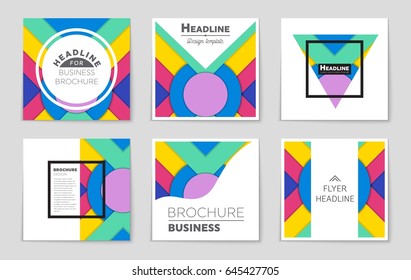 Abstract vector layout background set. For art template design, list, front page, mockup brochure theme style, banner, idea, cover, booklet, print, flyer, book, blank, card, ad, sign, sheet,, a4