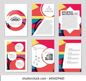 Abstract vector layout background set. For art template design, list, front page, mockup brochure theme style, banner, idea, cover, booklet, print, flyer, book, blank, card, ad, sign, sheet,, a4