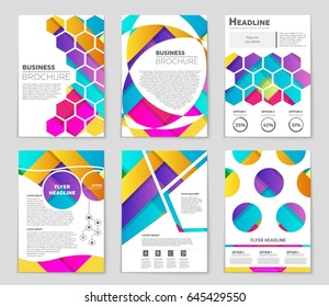 Abstract vector layout background set. For art template design, list, front page, mockup brochure theme style, banner, idea, cover, booklet, print, flyer, book, blank, card, ad, sign, sheet,, a4