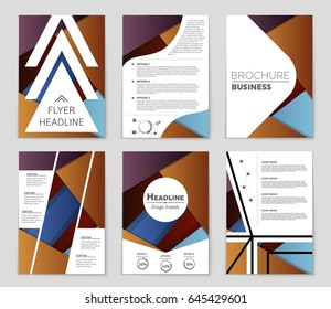 Abstract vector layout background set. For art template design, list, front page, mockup brochure theme style, banner, idea, cover, booklet, print, flyer, book, blank, card, ad, sign, sheet,, a4