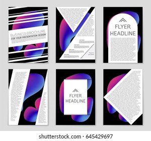 Abstract vector layout background set. For art template design, list, front page, mockup brochure theme style, banner, idea, cover, booklet, print, flyer, book, blank, card, ad, sign, sheet,, a4
