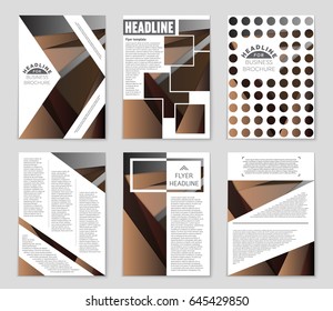 Abstract vector layout background set. For art template design, list, front page, mockup brochure theme style, banner, idea, cover, booklet, print, flyer, book, blank, card, ad, sign, sheet,, a4