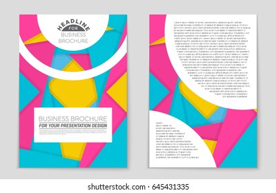 Abstract vector layout background set. For art template design, list, front page, mockup brochure theme style, banner, idea, cover, booklet, print, flyer, book, blank, card, ad, sign, sheet,, a4