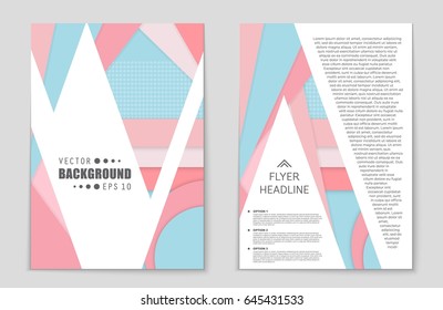 Abstract vector layout background set. For art template design, list, front page, mockup brochure theme style, banner, idea, cover, booklet, print, flyer, book, blank, card, ad, sign, sheet,, a4
