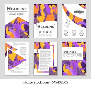 Abstract vector layout background set. For art template design, list, front page, mockup brochure theme style, banner, idea, cover, booklet, print, flyer, book, blank, card, ad, sign, sheet,, a4.