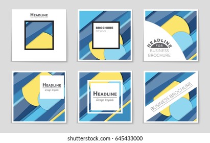 Abstract vector layout background set. For art template design, list, front page, mockup brochure theme style, banner, idea, cover, booklet, print, flyer, book, blank, card, ad, sign, sheet,, a4