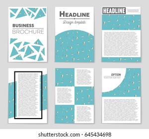 Abstract vector layout background set. For art template design, list, front page, mockup brochure theme style, banner, idea, cover, booklet, print, flyer, book, blank, card, ad, sign, sheet,, a4