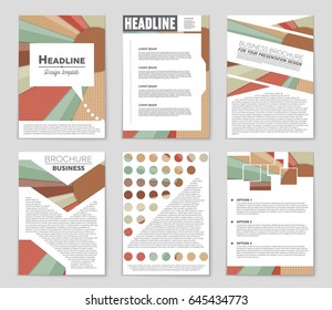 Abstract vector layout background set. For art template design, list, front page, mockup brochure theme style, banner, idea, cover, booklet, print, flyer, book, blank, card, ad, sign, sheet,, a4