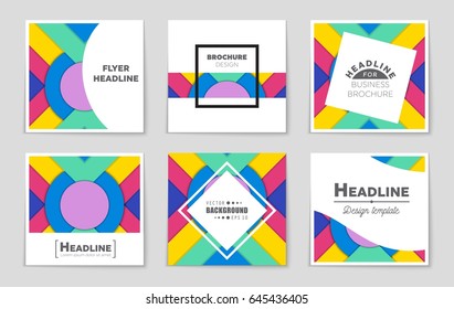 Abstract vector layout background set. For art template design, list, front page, mockup brochure theme style, banner, idea, cover, booklet, print, flyer, book, blank, card, ad, sign, sheet,, a4