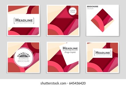 Abstract vector layout background set. For art template design, list, front page, mockup brochure theme style, banner, idea, cover, booklet, print, flyer, book, blank, card, ad, sign, sheet,, a4