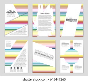 Abstract vector layout background set. For art template design, list, front page, mockup brochure theme style, banner, idea, cover, booklet, print, flyer, book, blank, card, ad, sign, sheet,, a4