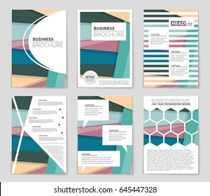 Abstract vector layout background set. For art template design, list, front page, mockup brochure theme style, banner, idea, cover, booklet, print, flyer, book, blank, card, ad, sign, sheet,, a4