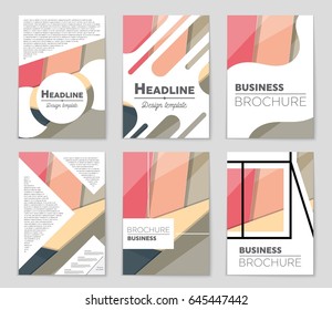 Abstract vector layout background set. For art template design, list, front page, mockup brochure theme style, banner, idea, cover, booklet, print, flyer, book, blank, card, ad, sign, sheet,, a4