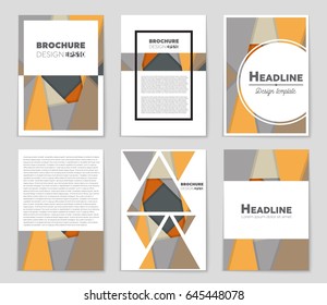 Abstract vector layout background set. For art template design, list, front page, mockup brochure theme style, banner, idea, cover, booklet, print, flyer, book, blank, card, ad, sign, sheet,, a4
