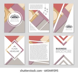 Abstract vector layout background set. For art template design, list, front page, mockup brochure theme style, banner, idea, cover, booklet, print, flyer, book, blank, card, ad, sign, sheet,, a4