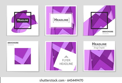 Abstract vector layout background set. For art template design, list, front page, mockup brochure theme style, banner, idea, cover, booklet, print, flyer, book, blank, card, ad, sign, sheet,, a4