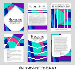 Abstract vector layout background set. For art template design, list, front page, mockup brochure theme style, banner, idea, cover, booklet, print, flyer, book, blank, card, ad, sign, sheet,, a4