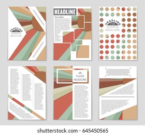Abstract vector layout background set. For art template design, list, front page, mockup brochure theme style, banner, idea, cover, booklet, print, flyer, book, blank, card, ad, sign, sheet,, a4