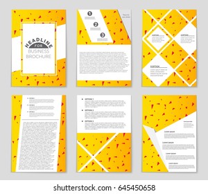 Abstract vector layout background set. For art template design, list, front page, mockup brochure theme style, banner, idea, cover, booklet, print, flyer, book, blank, card, ad, sign, sheet,, a4
