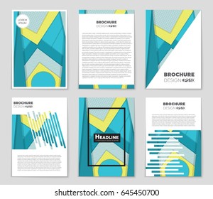 Abstract vector layout background set. For art template design, list, front page, mockup brochure theme style, banner, idea, cover, booklet, print, flyer, book, blank, card, ad, sign, sheet,, a4