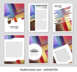 Abstract vector layout background set. For art template design, list, front page, mockup brochure theme style, banner, idea, cover, booklet, print, flyer, book, blank, card, ad, sign, sheet,, a4