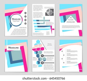 Abstract vector layout background set. For art template design, list, front page, mockup brochure theme style, banner, idea, cover, booklet, print, flyer, book, blank, card, ad, sign, sheet,, a4