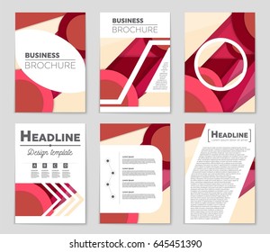 Abstract vector layout background set. For art template design, list, front page, mockup brochure theme style, banner, idea, cover, booklet, print, flyer, book, blank, card, ad, sign, sheet,, a4
