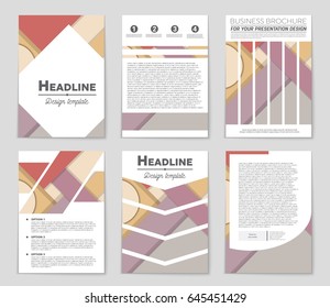 Abstract vector layout background set. For art template design, list, front page, mockup brochure theme style, banner, idea, cover, booklet, print, flyer, book, blank, card, ad, sign, sheet,, a4